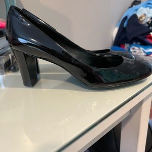 Calvin Klein patent pumps